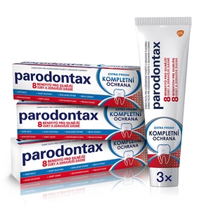 Parodontax Complete Protection Extra Fresh zubní pasta s fluoridem pro zdravé zuby a dásně 3 x 75 ml