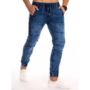 Men's blue denim joggers UX2989