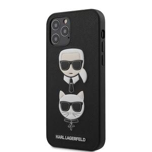 Tok Karl Lagerfeld Saffiano K&C Heads  iPhone 12/12 Pro, black