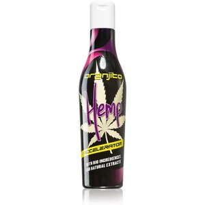 Oranjito Hemp Accelerator opalovací mléko do solária s biosložkami a urychlovačem opálení unisex 200 ml