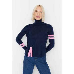 Trendyol Sweater - Navy blue - Slim Fit