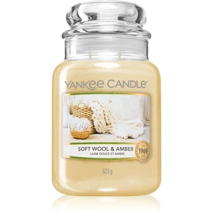 Yankee Candle Soft Wool & Amber vonná sviečka 623 g