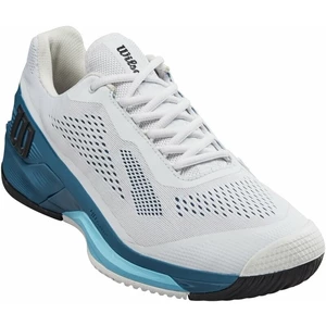 Wilson Rush Pro 4.0 Mens Tennis Shoe White/Blue Coral/Blue Alton 44