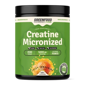 GreenFood Nutrition Performance Creatine Micronized Mandarinka 420 g