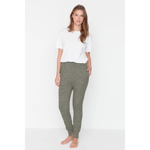 Trendyol Khaki Marbled Pocket Detailed Soft Knitted Pajama Bottoms