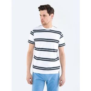 Big Star Man's T-shirt_ss T-shirt 152012 Cream Knitted-101