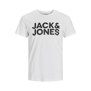 Jack&Jones Pánske tričko JJECORP Slim Fit 12151955 White XL
