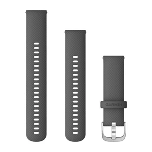 Garmin Quick Release silikónový remienok 22 mm, shadow grey/silver 010-12932-20