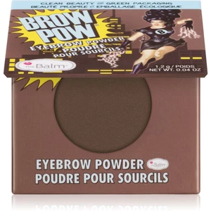 theBalm Browpow® pudr na obočí v praktickém magnetickém pouzdře odstín Dark Brown 1.2 g