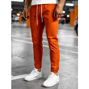 Oranžové pánské jogger kalhoty Bolf 1145