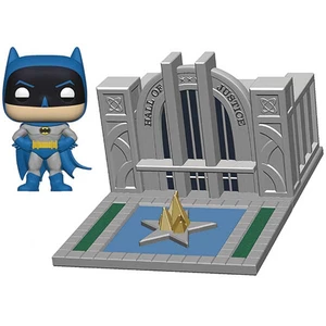 Funko pop dc towns: batman 80th - hall of justice w/batman