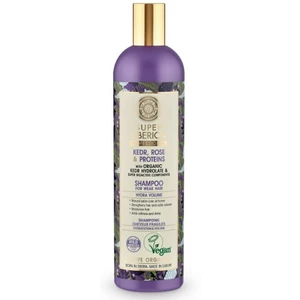 Natura Siberica Kedr, Rose & Protein proteínový šampón pre oslabené vlasy 400 ml