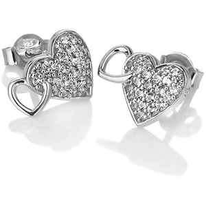 Hot Diamonds Třpytivé náušnice s pravým diamantem Flora DE607