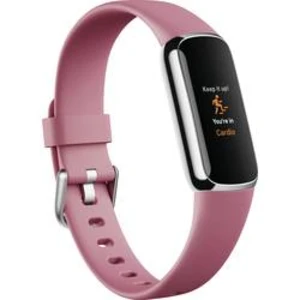 Fitness náramok Fitbit Luxe - Orchid/Platinum Stainless Steel (FB422SRMG) fitness náramok • AMOLED displej • dotykové ovládanie • Bluetooth • akcelero