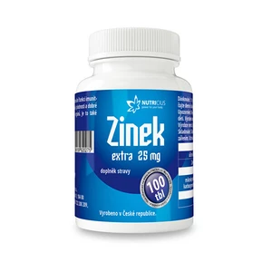 Nutricius Zinok Extra 25 mg 100ks