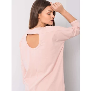 Light pink women´s cotton blouse