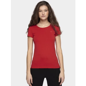 4F - Dámské tričko - červený - Velikost S