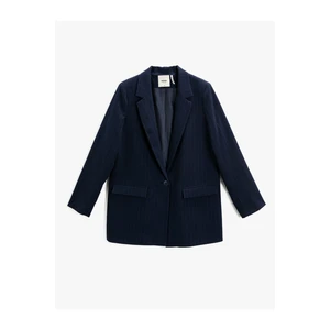 Koton Jacket - Blue - Regular fit
