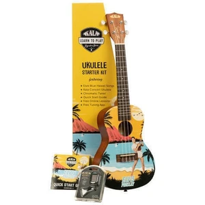 Kala Learn To Play Konzert-Ukulele Elvis Blue Hawaii