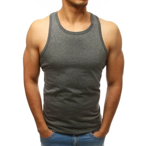 Men's tank top without print anthracite RX3493