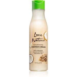 Oriflame Love Nature Cacao Butter & Coconut Oil intenzívne vyživujúci sprchový krém 250 ml