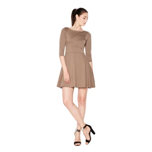 Venaton Woman's Dress VT077 Mocca