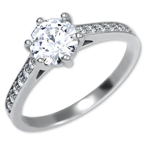 Brilio Silver Strieborný zásnubný prsteň 426 001 00536 04 53 mm