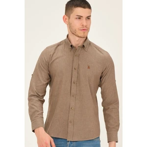 G765 DEWBERRY MEN'S SHIRT-BROWN