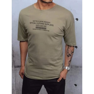 Men's t-shirt with a khaki Dstreet RX4648z print