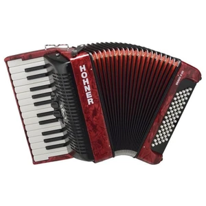 Hohner Bravo II 60 Czerwony Akordeon klawiszowy