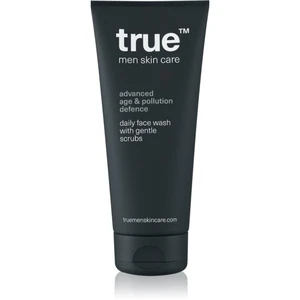 true men skin care Daily face wash with gentle scrubs exfoliační čisticí gel pro muže 200 ml