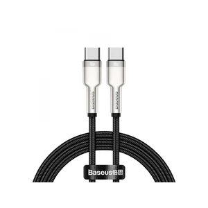 Kábel Baseus Cafule Series USB-C/USB-C 100W 1m (CATJK-C01) čierny dátový kábel • USB-C • odolnosť proti oderu a oxidácii • vhodný pre nabíjanie • nylo