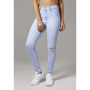 Ladies High Waist Skinny Denim Pants lightblue