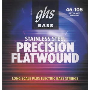 GHS M3050 Precision Flatwound Bass Strings Medium