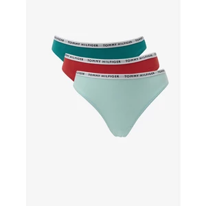 Tommy Hilfiger Set of three thongs in light blue, green and red Tang Tommy H - Women