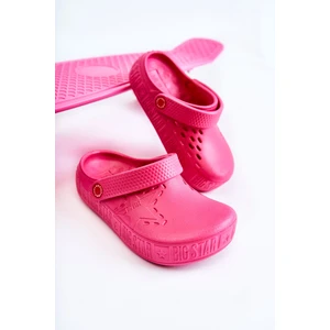 Kids Lightweight Slippers Kroks Big Star II375006 Fuchsia