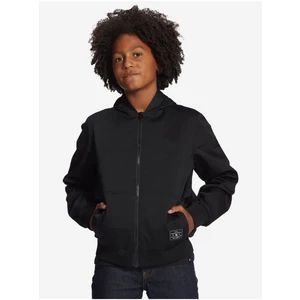 Black Boys Light Hooded Jacket DC Rowdy - Boys