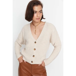 Trendyol Cardigan - Beige - Regular fit