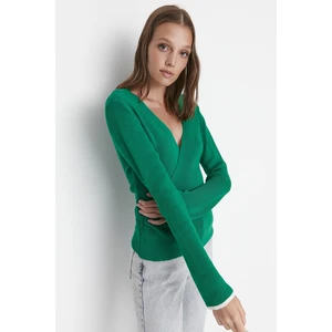 Trendyol Sweater - Green - Regular fit