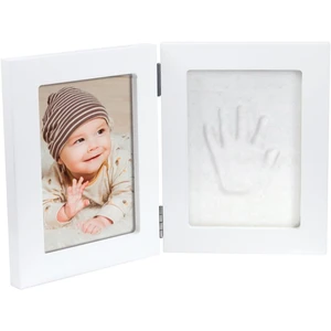 Happy Hands Double Frame Small sada na otisk miminka White