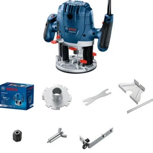 Fréza horná Bosch GOF 130 horná frézka • voľnobežné otáčky 11 000 – 28 000 za minútu • menovitý príkon 1 300 W • upínanie nástrojov 6 – 8 mm • priemer