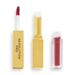 Revolution PRO Supreme Stay 24h Lip Duo ultra matná tekutá rtěnka s balzámem odstín Stiletto 2,5 g