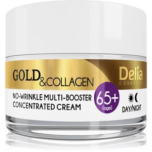 Delia Cosmetics Gold & Collagen 65+ protivráskový krém s regeneračním účinkem 50 ml