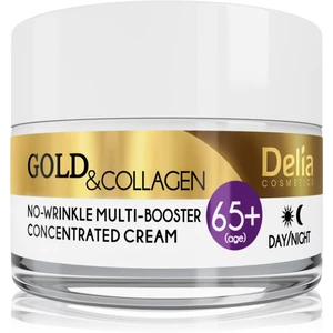 Delia Cosmetics Gold & Collagen 65+ protivráskový krém s regeneračným účinkom 50 ml