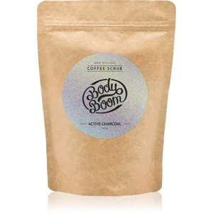 BodyBoom Active Charcoal kávový telový peeling 200 g