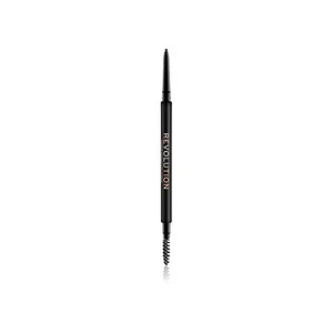 Makeup Revolution Precise Brow Pencil precízna ceruzka na obočie s kefkou odtieň Medium Brown 0.05 g