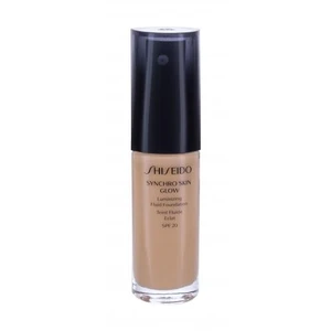 Shiseido Synchro Skin Glow Luminizing Fluid Foundation rozjasňujúci make-up SPF 20 odtieň Golden 4 30 ml