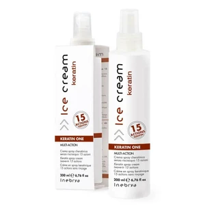 Inebrya Bezoplachový sprej na vlasy s 15-ti účinky Ice Cream Keratin (Keratin One Multi-Action) 200 ml