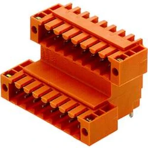 Vstavaná pinová lišta (štandardná) Weidmüller SLD 3.50V/10/90F 3.2SN OR BX 1890800000, 25.20 mm, pólů 10, rozteč 3.50 mm, 50 ks