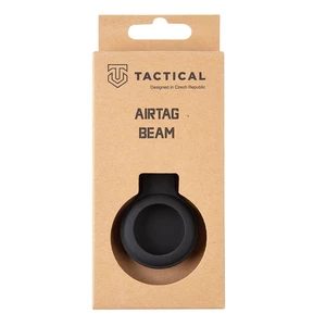 Puzdro Tactical Beam Silicone pro Airtag čierne puzdro na AirTag • silikón • krúžok z nerezovej ocele